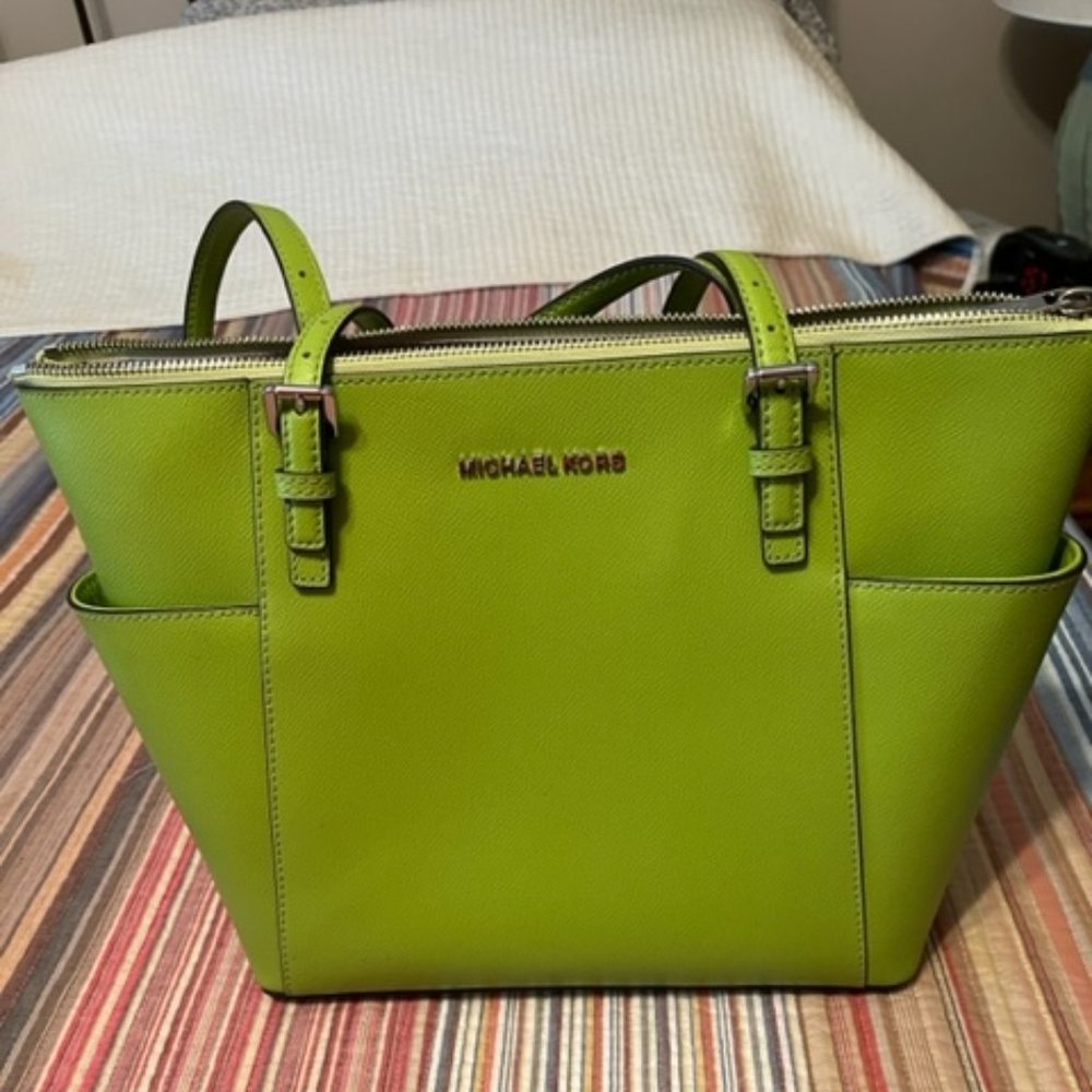 Lime Green Michael Kors tote